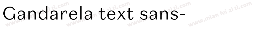 Gandarela text sans字体转换